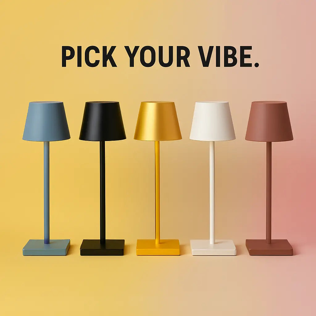 Rechargeable LED Touch Lamp for Desk & Bedside | Wireless Dimmable Table Light | Minimalist Home & Office Decor - Kalesh Monk