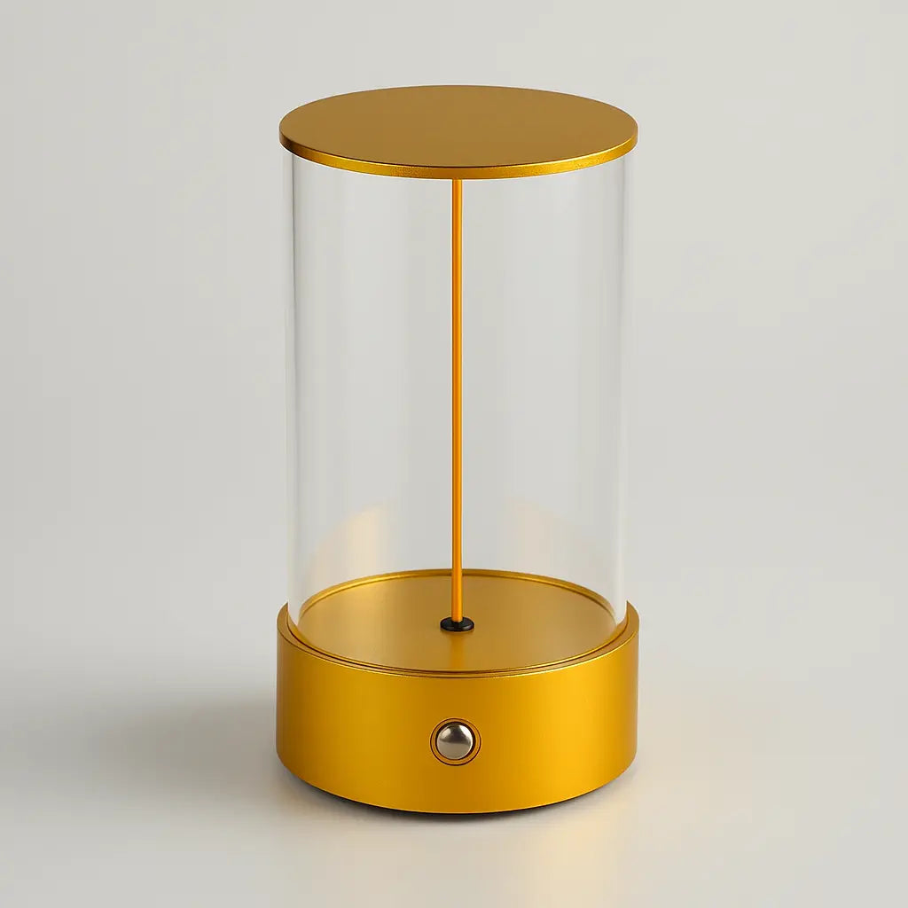 Modern Minimalist Cordless LED Table Lamp – Rechargeable Touch-Control Accent Light for Bedroom, Living Room, and Office - Kalesh Monk