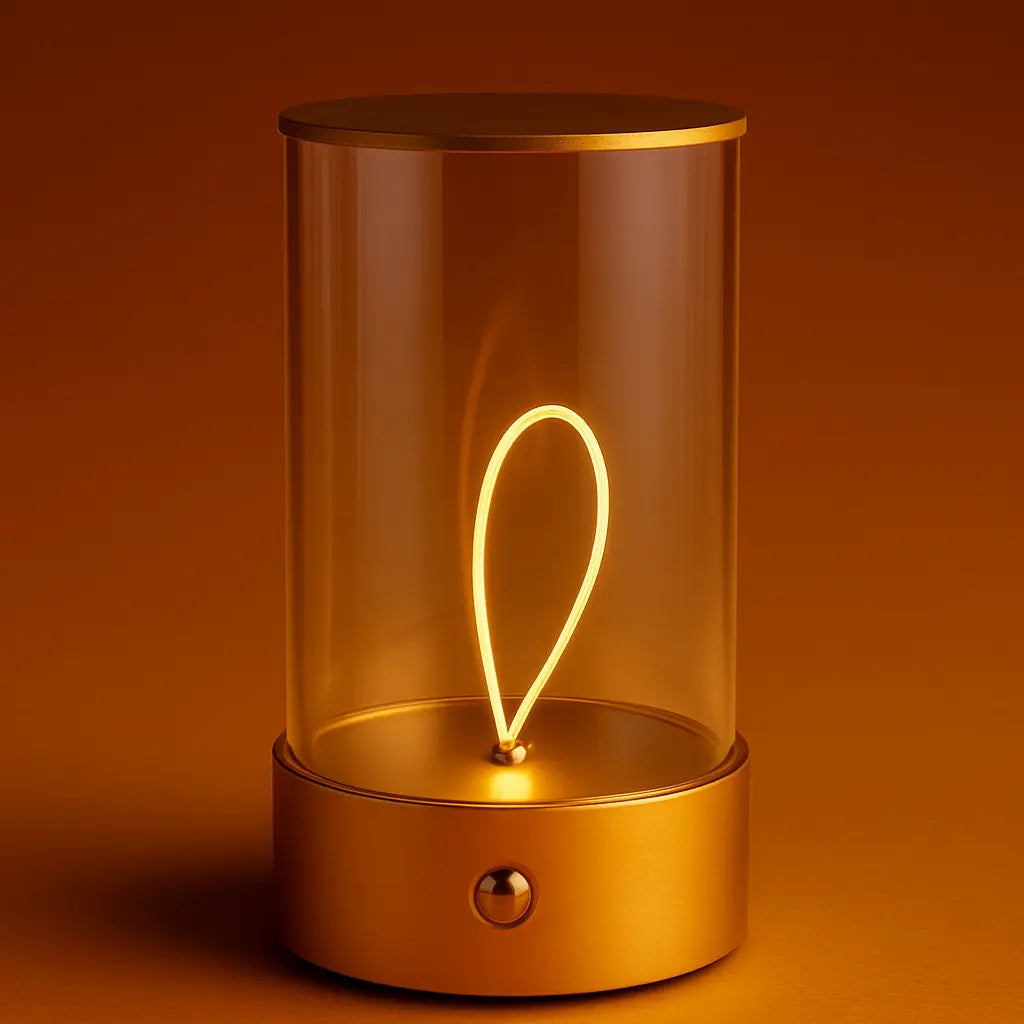 Modern Minimalist Cordless LED Table Lamp – Rechargeable Touch-Control Accent Light for Bedroom, Living Room, and Office - Kalesh Monk