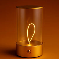 Modern Minimalist Cordless LED Table Lamp – Rechargeable Touch-Control Accent Light for Bedroom, Living Room, and Office - Kalesh Monk