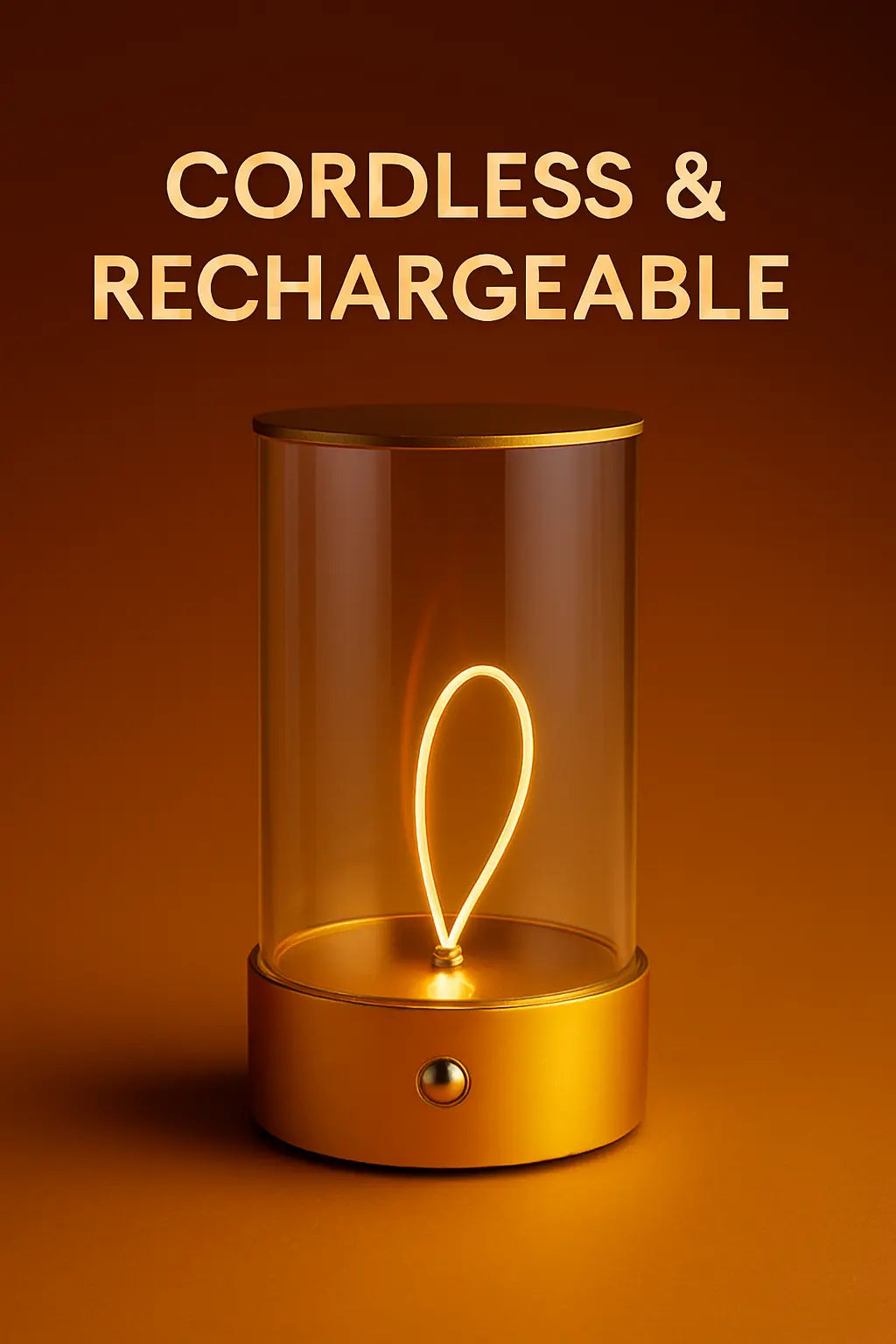 Modern Minimalist Cordless LED Table Lamp – Rechargeable Touch-Control Accent Light for Bedroom, Living Room, and Office - Kalesh Monk