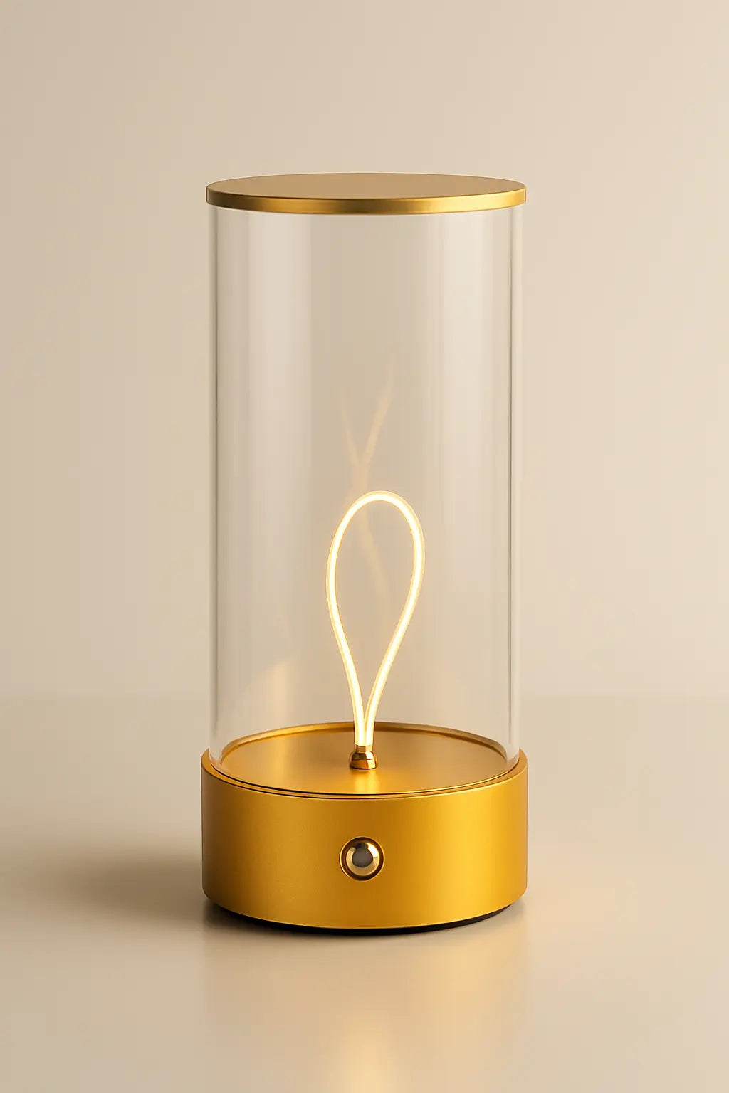 Modern Minimalist Cordless LED Table Lamp – Rechargeable Touch-Control Accent Light for Bedroom, Living Room, and Office - Kalesh Monk