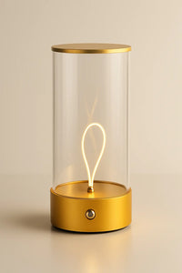 Modern Minimalist Cordless LED Table Lamp – Rechargeable Touch-Control Accent Light for Bedroom, Living Room, and Office - Kalesh Monk