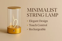Modern Minimalist Cordless LED Table Lamp – Rechargeable Touch-Control Accent Light for Bedroom, Living Room, and Office - Kalesh Monk