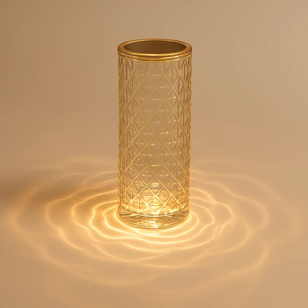 Crystal Rose Lamp with Remote – 16 Color LED Light | Luxury Ambient Mood Lighting for Bedroom, Living Room & Gifting - Kalesh Monk