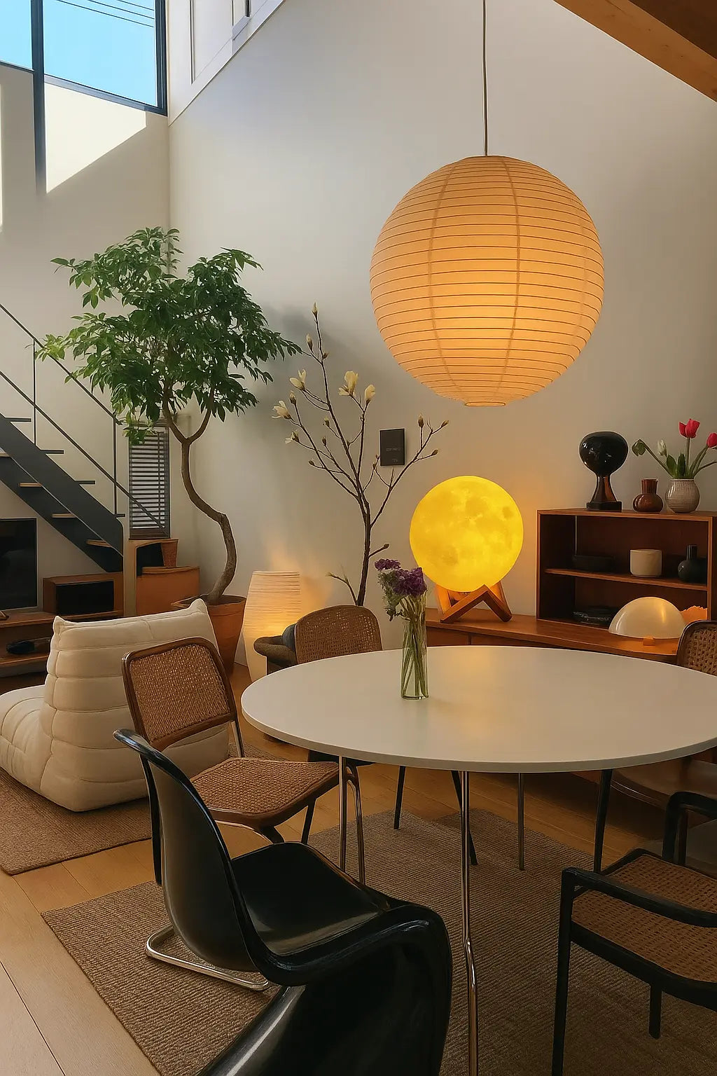 3D Moon Lamp Night Light – Realistic Lunar Surface, USB Rechargeable, Touch Control, Dimmable LED Light for Bedroom and Home Décor - Kalesh Monk