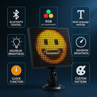 32 x 32 Inch Programmable LED Display Cell Phone Control Screen for Car Home Decoration, 1 Set Max Display, Advertising - Kalesh Monk