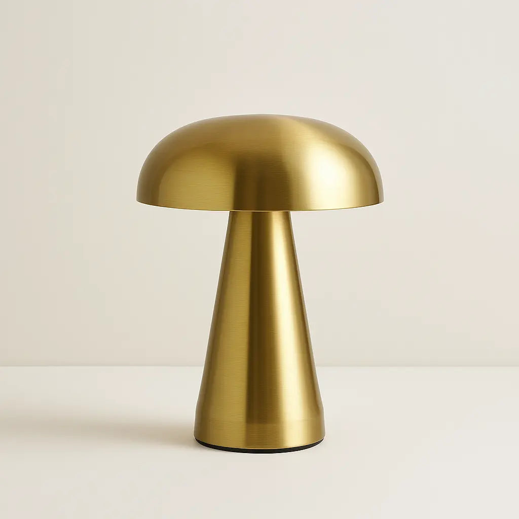 Minimalist Rechargeable LED Table Lamp – Touch Control, Cordless Bedside & Desk Light with Sleek Dome Design for Modern Home & Office - Kalesh Monk