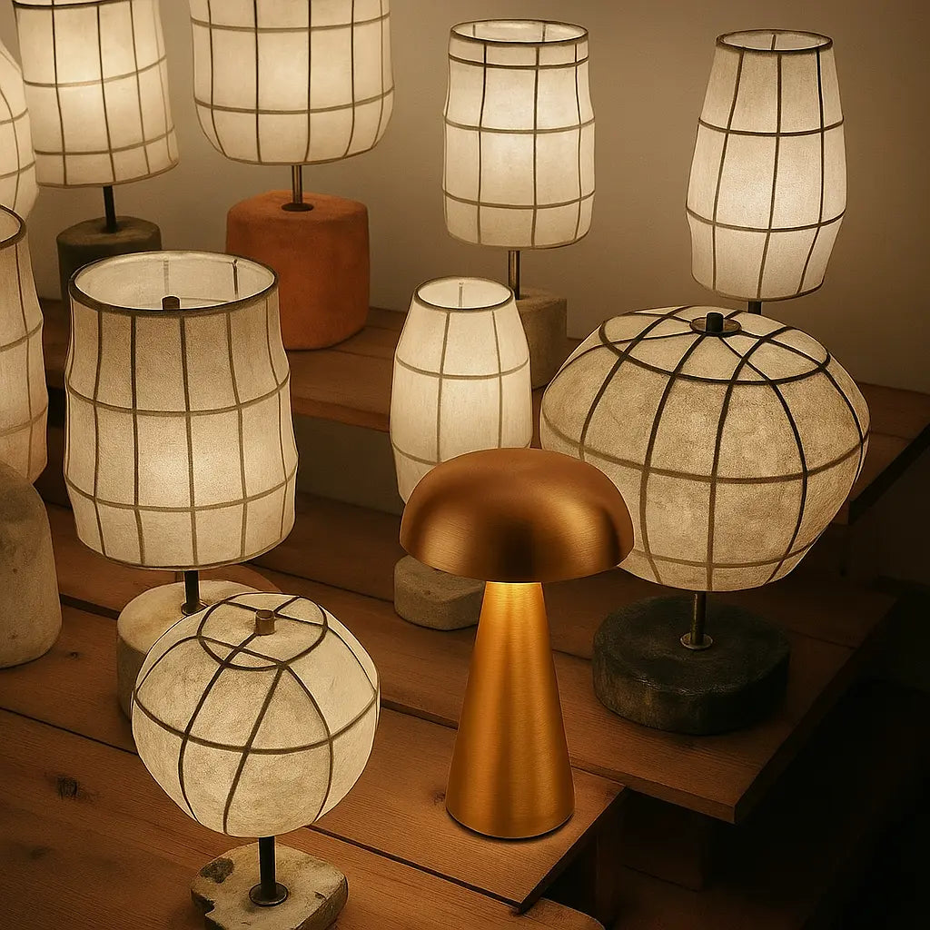 Minimalist Rechargeable LED Table Lamp – Touch Control, Cordless Bedside & Desk Light with Sleek Dome Design for Modern Home & Office - Kalesh Monk