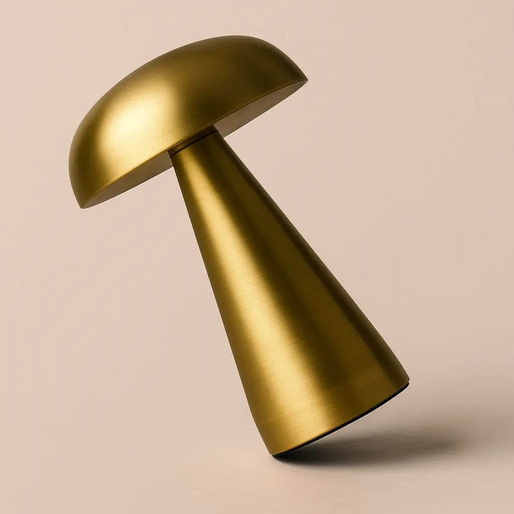 Minimalist Rechargeable LED Table Lamp – Touch Control, Cordless Bedside & Desk Light with Sleek Dome Design for Modern Home & Office - Kalesh Monk