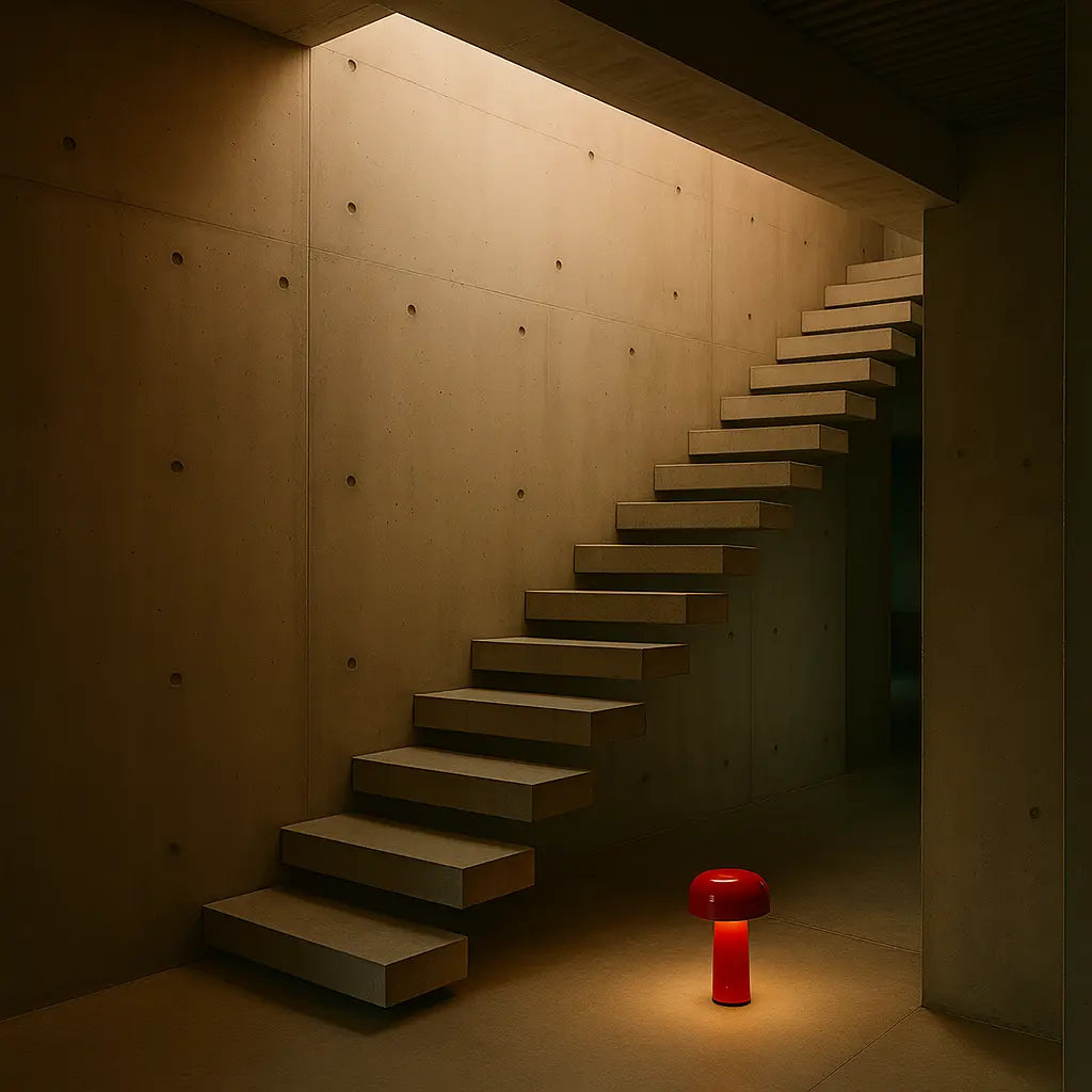 Mushroom-Top Rechargeable LED Table Lamp – Touch Dimming, Cordless Modern Desk & Bedside Light with Sleek Finish - Kalesh Monk