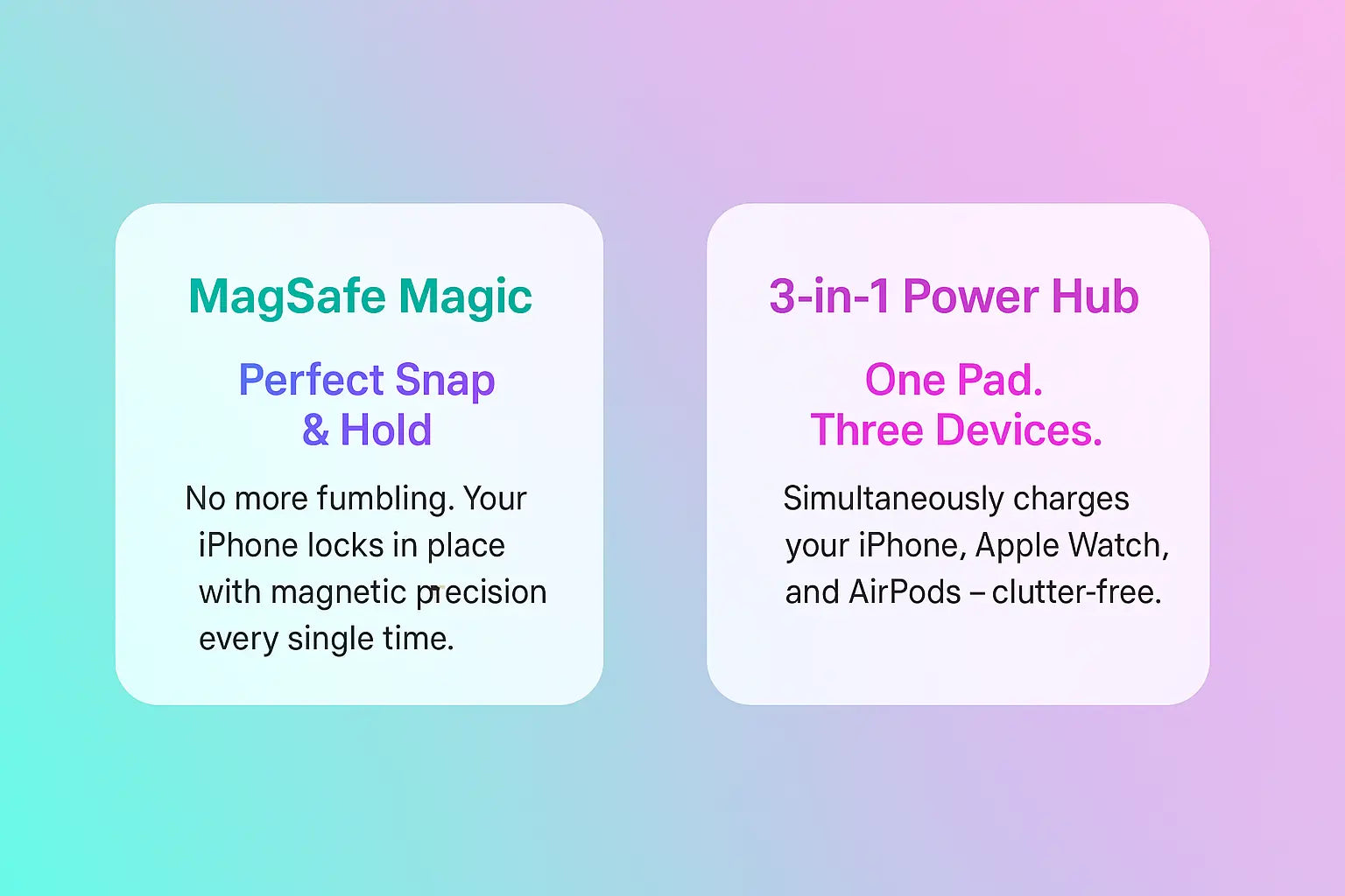 Magnetic Folding Mag-Safe Compatible with iPhone 16 to 12 Series | Compatible with only Apple Watch Series | AirPods 2, 3, Pro | 23W Charging | Wireless Charger - Pearl White - Kalesh Monk