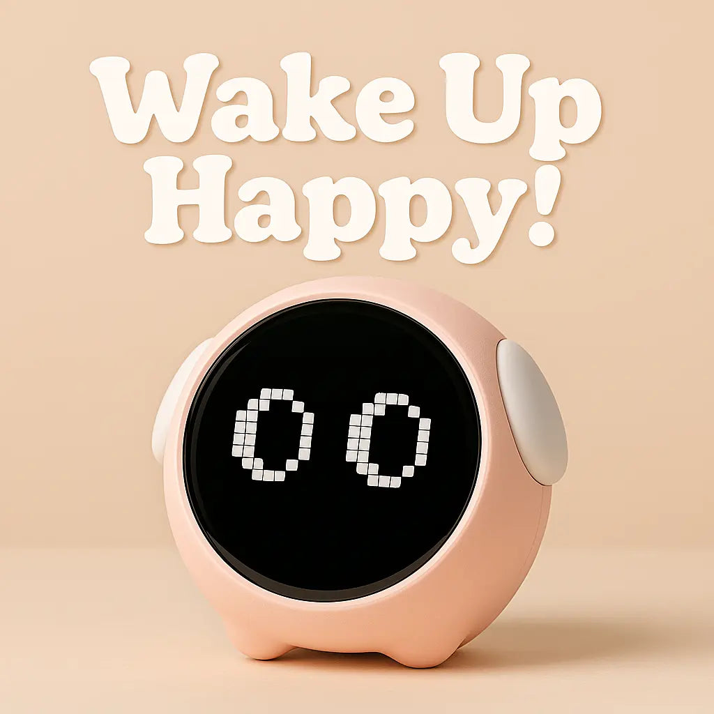 Emoji Alarm Clock Night Light Lamp Dual Alarm Setting, Adjustable Brightness Digital Clock - Kalesh Monk