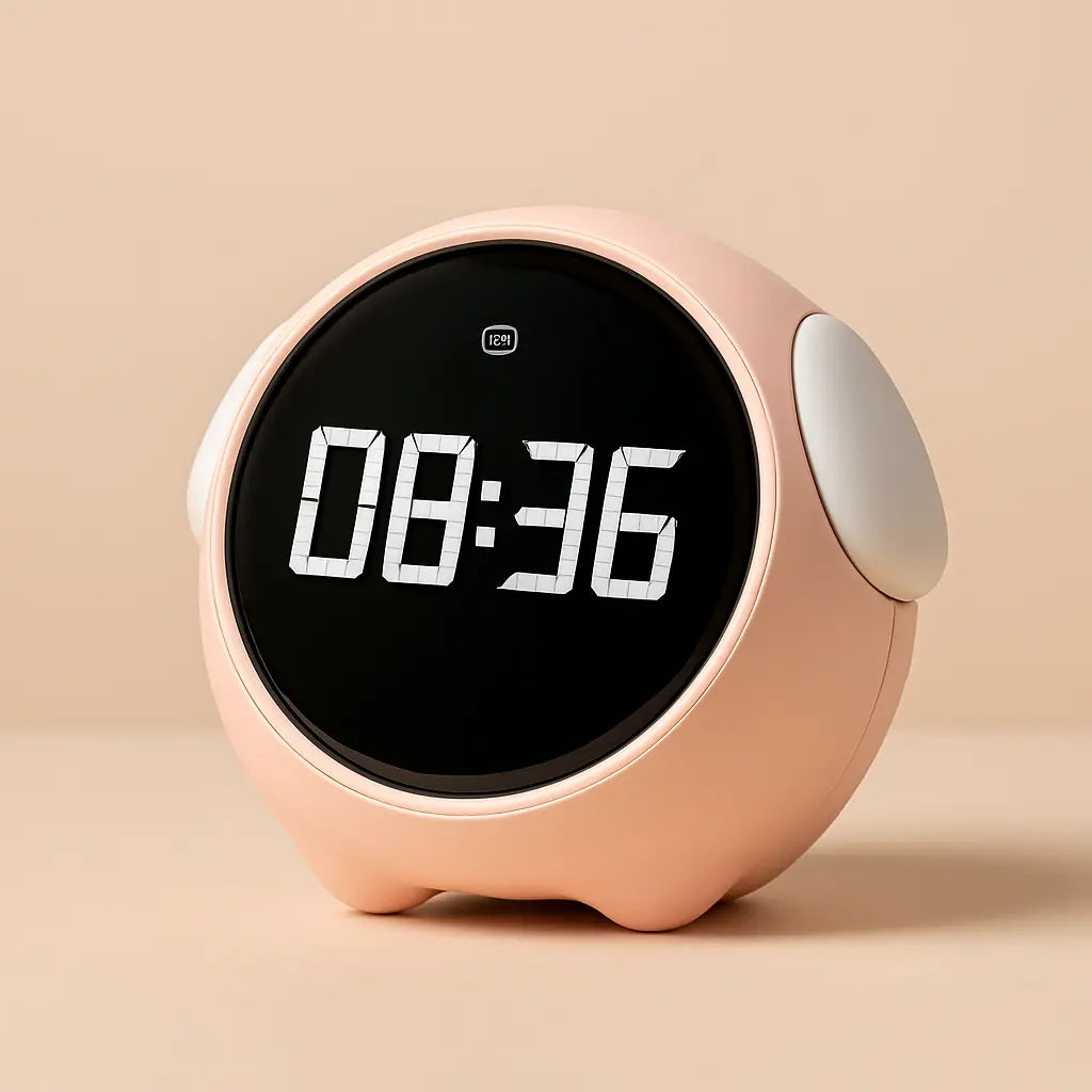 Emoji Alarm Clock Night Light Lamp Dual Alarm Setting, Adjustable Brightness Digital Clock - Kalesh Monk