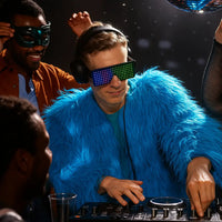 LED Glasses Light Up Dynamic Party Favor Glasses Festival Christmas USB Rechargeable LED Rave Glowing Flashing Glasses Sale price - Kalesh Monk