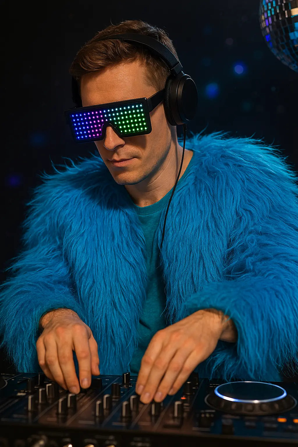 LED Glasses Light Up Dynamic Party Favor Glasses Festival Christmas USB Rechargeable LED Rave Glowing Flashing Glasses Sale price - Kalesh Monk