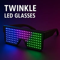 LED Glasses Light Up Dynamic Party Favor Glasses Festival Christmas USB Rechargeable LED Rave Glowing Flashing Glasses Sale price - Kalesh Monk