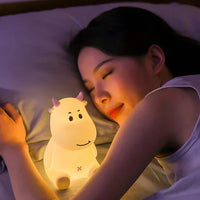 Cow LED Night Lamp Silicon Bedside Table Lamps