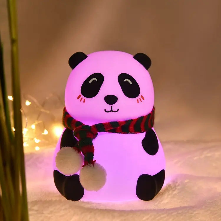 Simple Modern Cartoon panda Desk lamp Bedroom Light for Festival, Christmas Gift