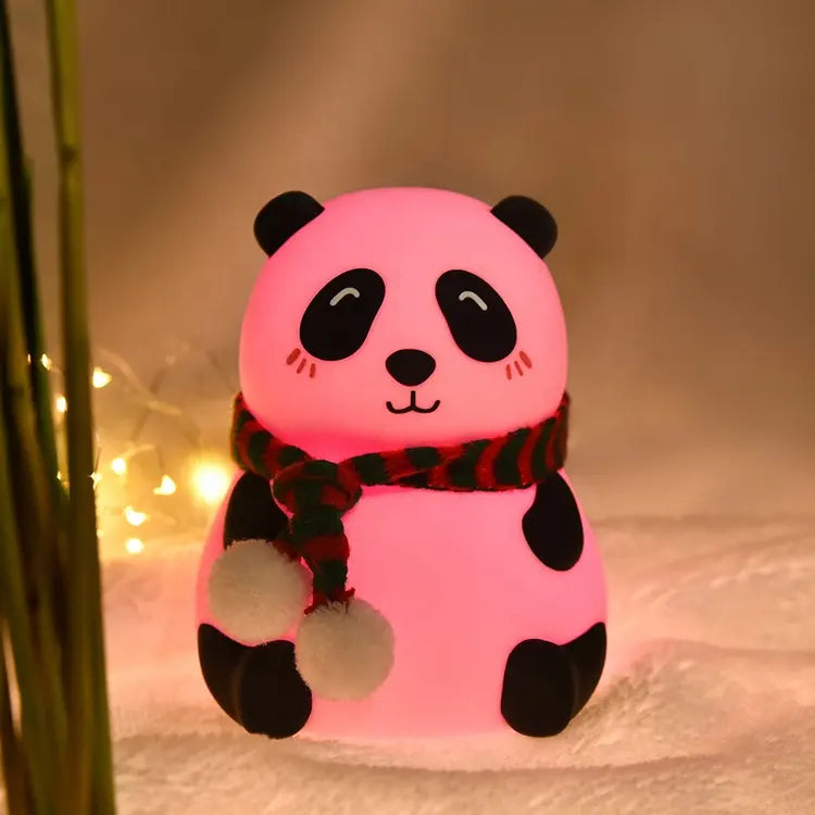 Simple Modern Cartoon panda Desk lamp Bedroom Light for Festival, Christmas Gift