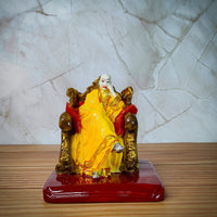 Guruji Swaroop Murti Resin Handmade sculpture Idol ( Yellow )