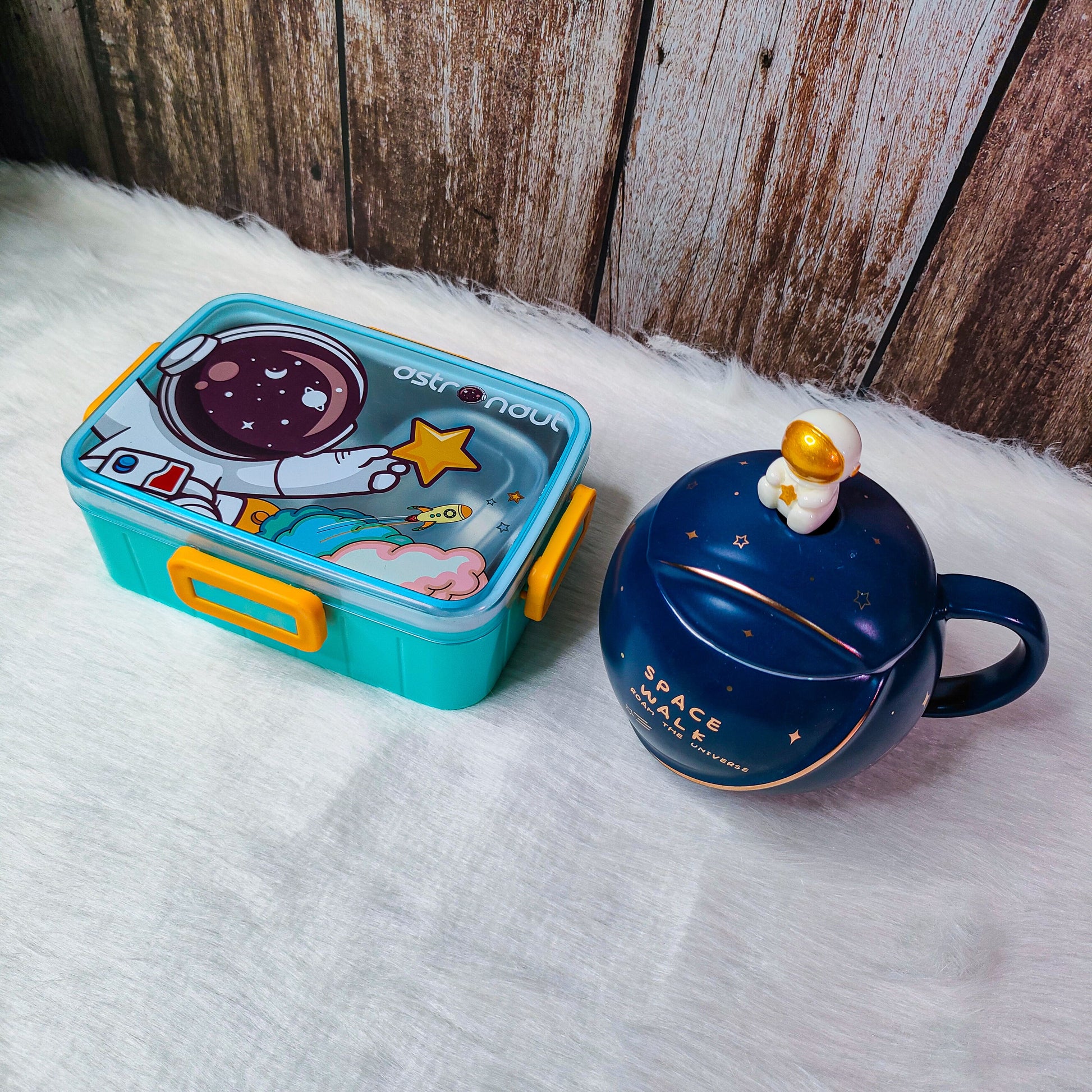 Astro Mug and lunchbox combo set || return & Birthday gift for kids - Kalesh Monk