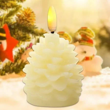 Pine Cone Candle - Pack of 3 - Kalesh Monk
