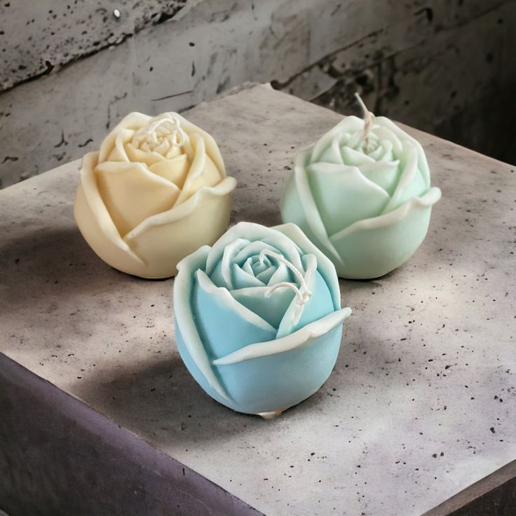 Rose Bud Scented Candle ( PACK OF 3 ) - Kalesh Monk