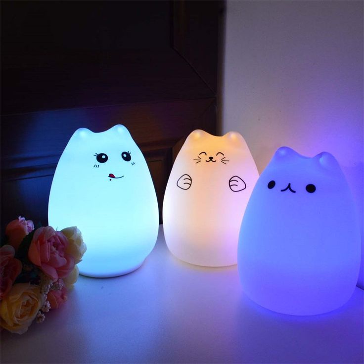 Kitty Silicone Cute Night Light