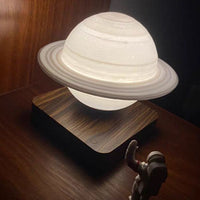 Magnetic Levitation Saturn Lamp Night Light LED 3D Printing Floating Lamp 360° Rotating Lamp Global Desk Lamp for Living Room Bedroom Decor - Kalesh Monk