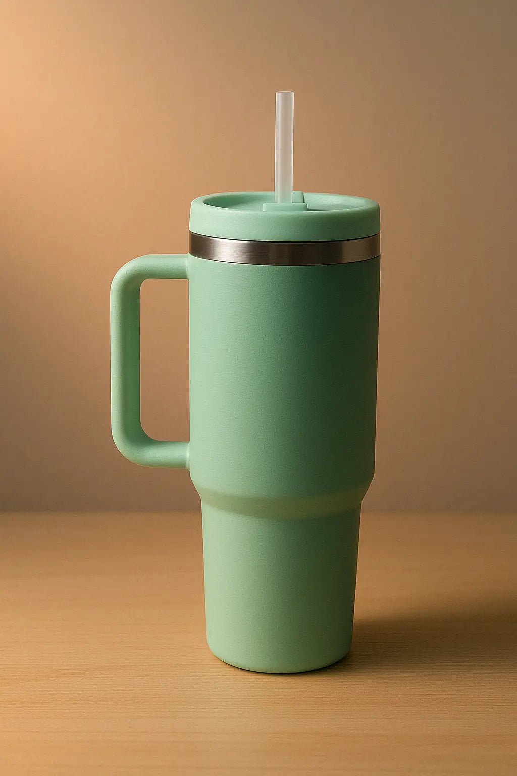 1180ml Stainless Steel Insulated Tumbler with Handle & Straw – Big Mood Mug for Coffee, Water, Iced Drinks | Leak-Proof, BPA-Free, Travel-Ready & Desk-Approved – Sip Hot, Sip Cold, Stay Kalesh