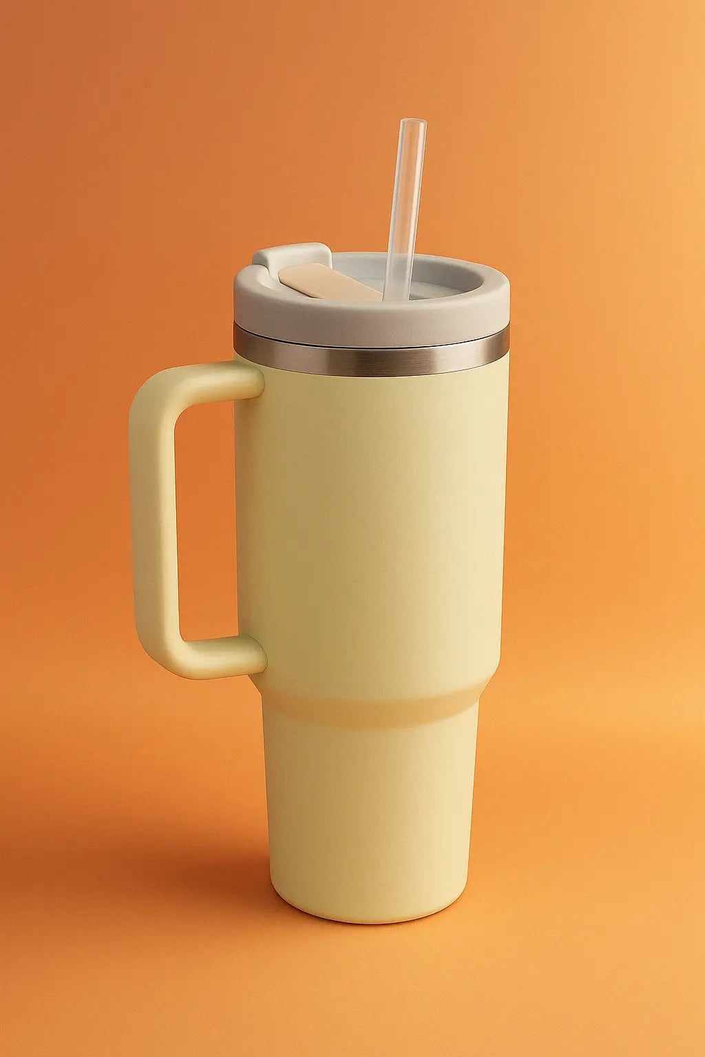 1180ml Stainless Steel Insulated Tumbler with Handle & Straw – Big Mood Mug for Coffee, Water, Iced Drinks | Leak-Proof, BPA-Free, Travel-Ready & Desk-Approved – Sip Hot, Sip Cold, Stay Kalesh