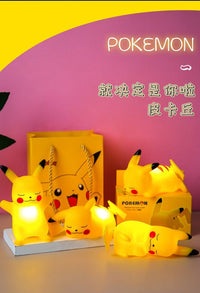 pikachu action figure night light lamp ( pack of 4 ) - Kalesh Monk