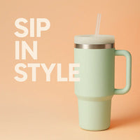 1180ml Stainless Steel Insulated Tumbler with Handle & Straw – Big Mood Mug for Coffee, Water, Iced Drinks | Leak-Proof, BPA-Free, Travel-Ready & Desk-Approved – Sip Hot, Sip Cold, Stay Kalesh