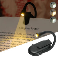 Reading Light Book Lamp for Bed, Book Reading Lover Gifts for Women Men, Clip on LED Book Light Rechargeable USB Portable 3 Color Temperatures Stepless Dimming Light .