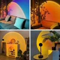 Sunset Lamp Projection Night Light lamp Light With Remote For Adults, Photography, Vlog, Selfie, Party, reels etc.