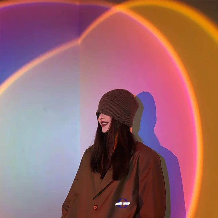 Sunset Lamp Projection Night Light lamp Light With Remote For Adults, Photography, Vlog, Selfie, Party, reels etc.