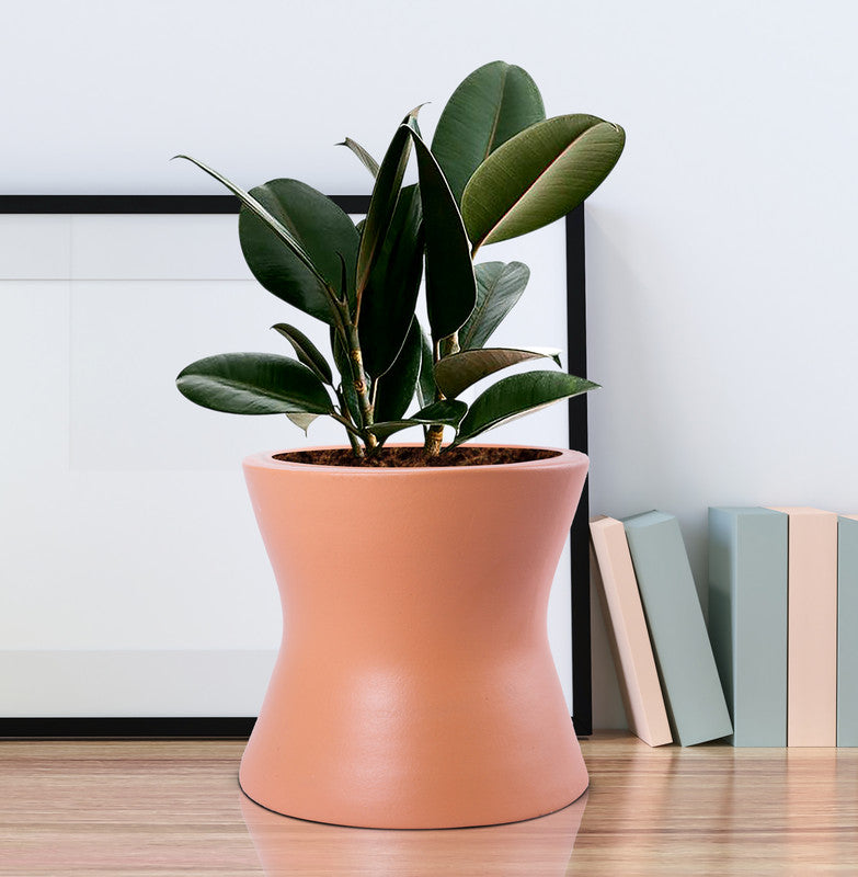 Damru Ceramic Pots for Indoor Plants Planters Living Room Bedroom Plant Container Set (Ceramic) - Kalesh Monk