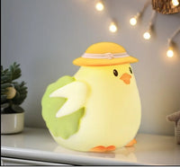 Chicken Silicone LED Night Light with Adjustable Touch Sensor USB Rechargeable for Bedroom