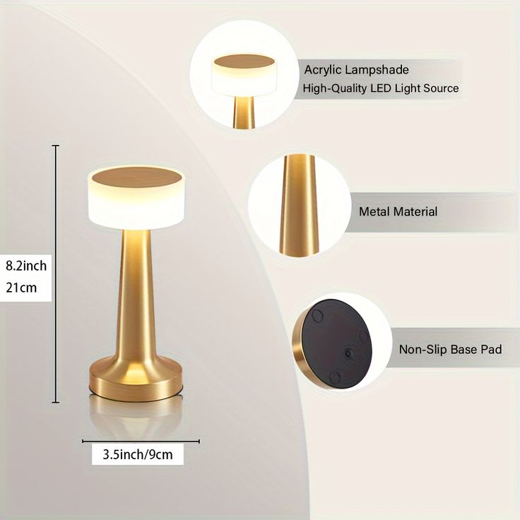 Rechargeable LED table lamp