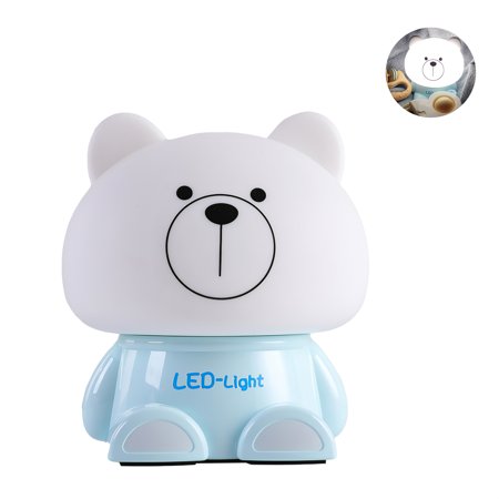 Silicone Teddy Bear Rechargeable LED Night Lamp