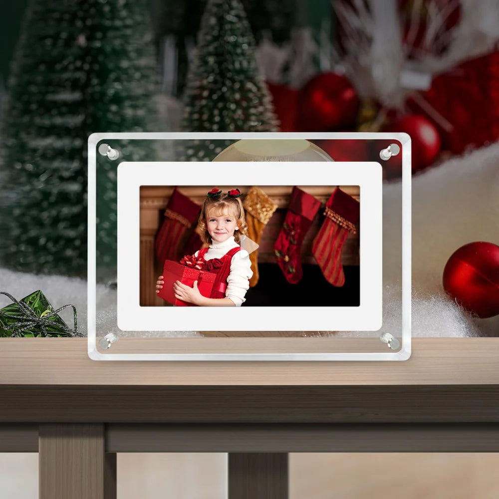 10.1 inch Transparent Acrylic Digital Photo Frame Video Picture Music Player Electronic Album Gift