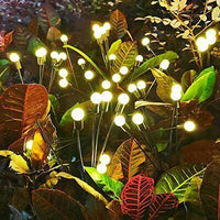 Solar Powered Firefly Lights Outdoor Solar Firefly Garden Light Waterproof Decorative Solar Lights for Pathway Decoration Warm - Kalesh Monk