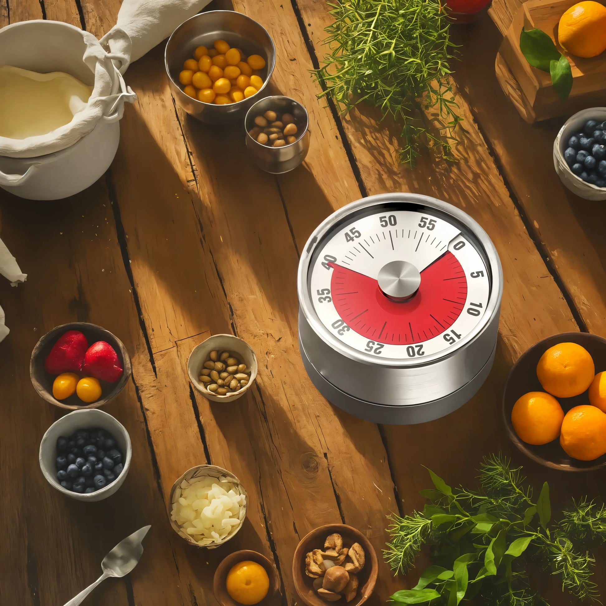 60-Minute Magnetic Timer with Loud Alarm – No Battery Productivity & Focus Tool for Work, Study, Cooking, and Daily Routines - Kalesh Monk