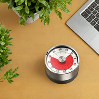 60-Minute Magnetic Timer with Loud Alarm – No Battery Productivity & Focus Tool for Work, Study, Cooking, and Daily Routines - Kalesh Monk