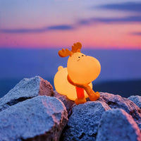 LED Night Light for Kids, Adorable Little Deer Silicone Night Light, USB Charging Colorful Night Lamp for Bedroom Baby Room Pink - Kalesh Monk
