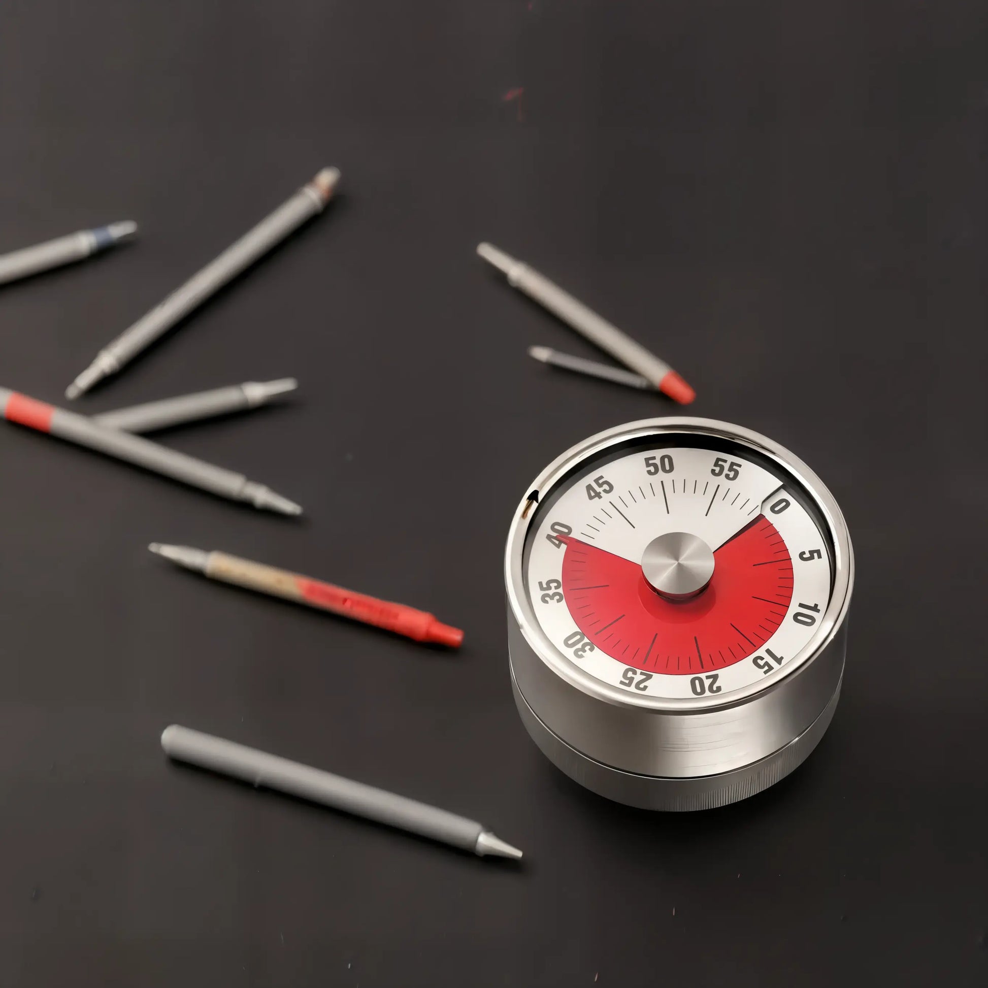 60-Minute Magnetic Timer with Loud Alarm – No Battery Productivity & Focus Tool for Work, Study, Cooking, and Daily Routines - Kalesh Monk