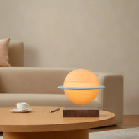 Magnetic Levitation Saturn Lamp Night Light LED 3D Printing Floating Lamp 360° Rotating Lamp Global Desk Lamp for Living Room Bedroom Decor - Kalesh Monk