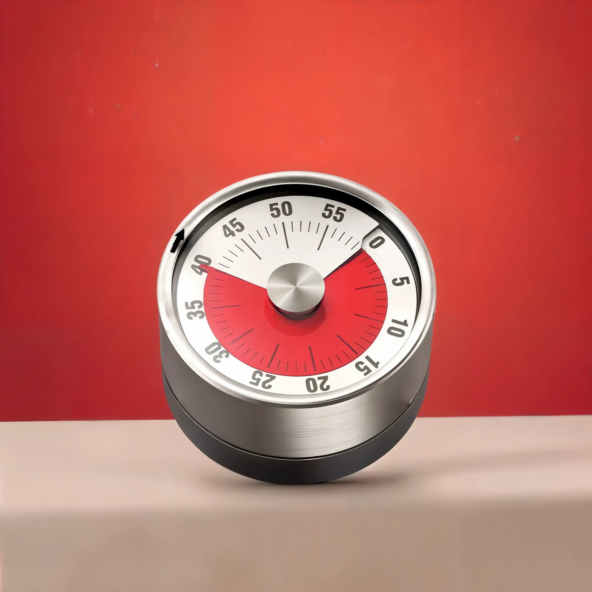 60-Minute Magnetic Timer with Loud Alarm – No Battery Productivity & Focus Tool for Work, Study, Cooking, and Daily Routines - Kalesh Monk