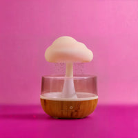 Rain Cloud Humidifier Water Drip, Mushroom Humidifier Waterfall Lamp, Mushroom Diffuser, Cloud Humidifier Rain Drop, Rain Sounds for Sleeping, Rain Cloud Diffuser